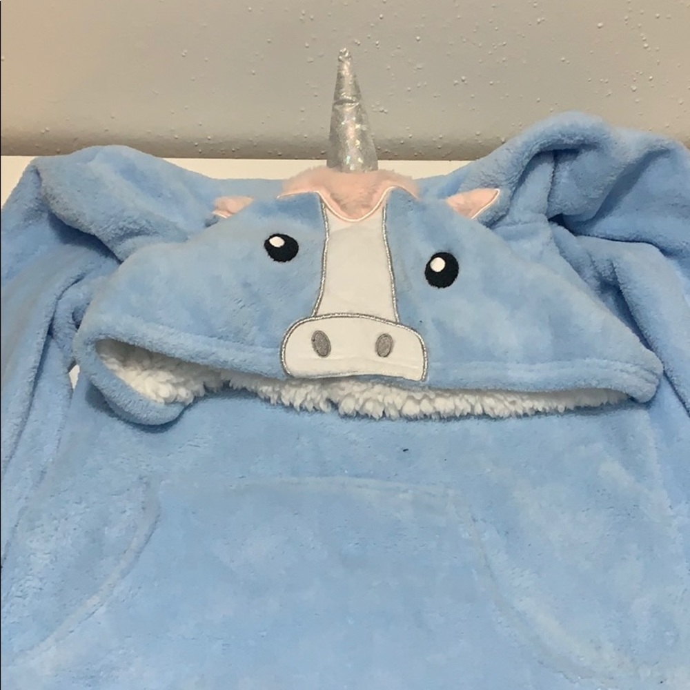 Plush unicorn hoodie